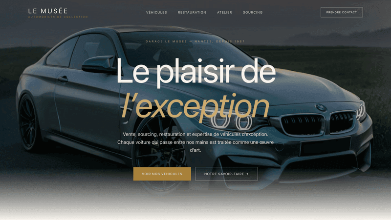 Aperçu du projet Le Musée